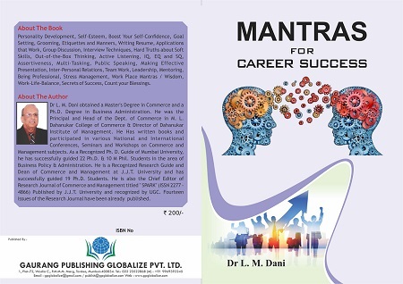 Mantras for Career Success ISBN No 9788193910252